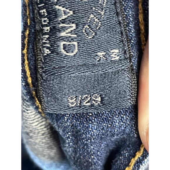 Lucky Brand Shorts Womens 9/29 Blue Denim Cutoff Raw Frayed Hem 5 Pocket Zip Fly - Picture 9 of 10